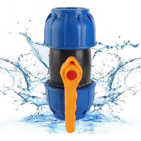 Raccord de tuyau PE 63 mm, vanne à bille, raccord de tuyau d'eau, accessoires de robinetterie (1/5)