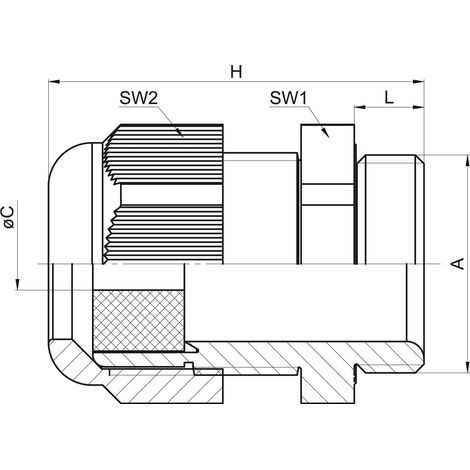 Jacob Kabelverschraubung PERFECT K345-1025-00 lichtgrau 50 Stk (1/2)