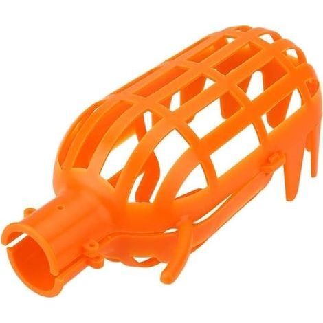 Tête de panier à fruits en plastique, outil d'économie de main-d'œuvre, récupère les fruits pour la récolte (orange) (1/5)