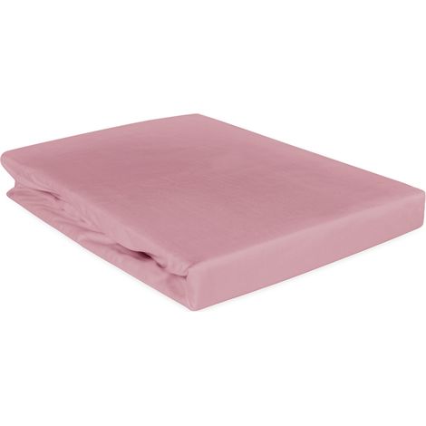 Sábana bajera ajustable de 200x220 cm de algodón con superficie lisa para colchón, color jaspeado. (1/5)