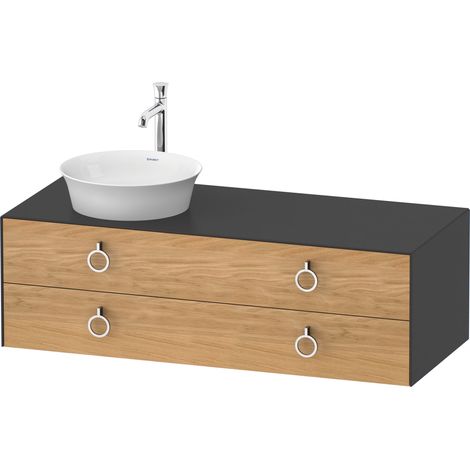 Duravit White Tulip, meuble sous-lavabo suspendu, largeur 1300 x