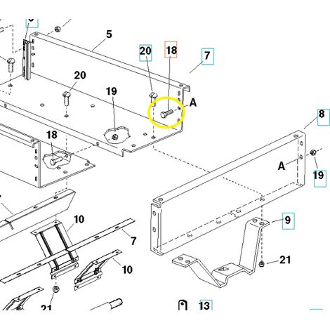 Vis 1/4-20 x 3/4 McCulloch Partner