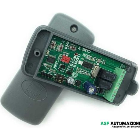 Ricevente bicanale a 433,92 Mhz da esterno RE432M Came 12-24V