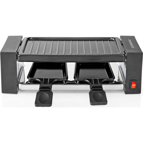 Set Raclette Grill per 2 persone - 400W, antiaderente, 23x10 cm