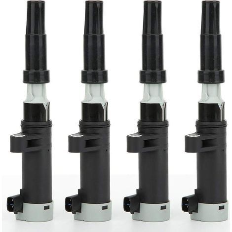 Bobina de encendido, paquete de 4 bobinas de encendido, bobina de encendido tipo lápiz 7700107177, apta para CLIO SCENIC ESPACE LAGUNA MEGANE 1.4 1.6 1.8 2.0 (1/5)