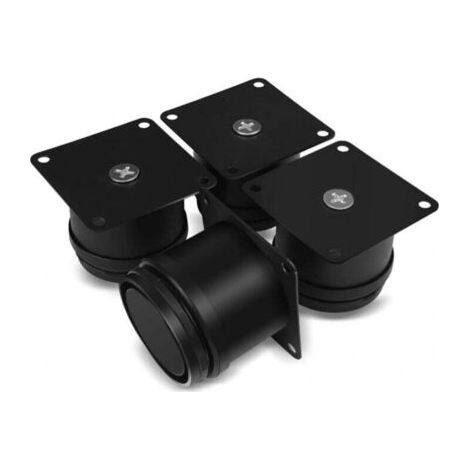 Lot de 4 pieds de meubles, pieds de table réglables de 50 mm en acier inoxydable, pieds de meubles de salle de bain, meubles de bureau, meubles de cuisine, hauteur réglable de 0 à 15 mm