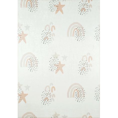 Tapis imprimé Intérieur Happy Arc en ciel / Etoile - 160 x 230 cm (1/4)