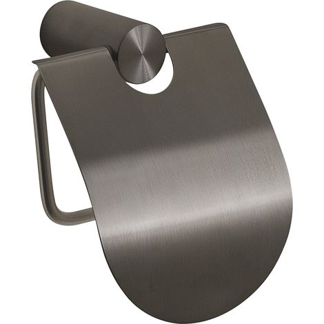GEDY AN258100100 ANDE Portarrollo con tapa gun metal - ref: AN258100100 (1/2)