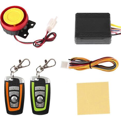 Sistema de alarma antirrobo universal de 12 V con control remoto bidireccional y arranque del motor para motocicletas. (1/5)