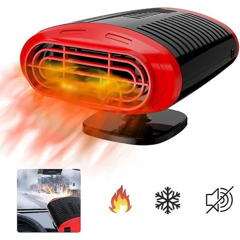 Beheizbarer Auto-Windschutzscheibenentfroster, tragbarer Autokühler, Zigarettenanzünderheizung mit 360°-Kühlfunktion (1/5)