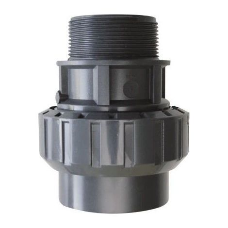 Bocchettone in pvc M/F 1-1/2"x50 mm o-ring