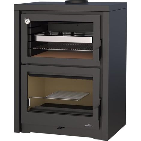 BRONPI - Estufa de Leña con Horno Modelo Vulcano de 14 kW (1/4)