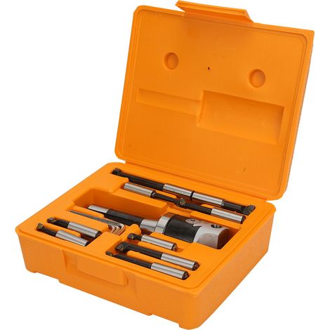 Ensemble de 13 barres d'alésage en acier au carbone R8 pour l'usinage sur tour CNC F1 0,001 pouce 7/16-20UNF. (1/5)