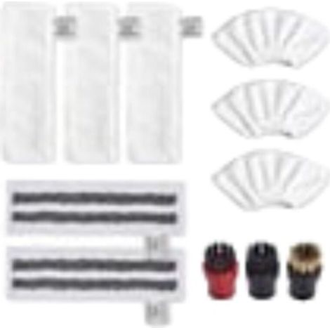 Accessoire pour Karcher Easyfix SC2 SC3 SC4 SC5 Bonnettes Microfibre Lingettes Serpillière Chiffons Brosses à Buse Ronde pour Nettoyeur Vapeur Pièces de Rechange (1/4)