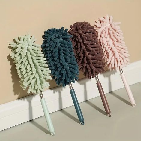 1 plumeau chenille utilisé pour le nettoyage et le dépoussiérage, recharges réutilisables en microfibre, plumeau en microfibre pour (1/4)