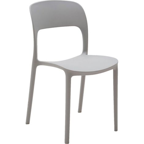 Sedia RESTAURANT in polipropilene moderna  Colori sedie Tempesta: Grigio
