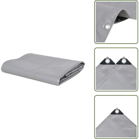 Telone per rimorchio - vidaXL Telone 650 g/m² 2x3 m Grigio - Telone per bicicletta