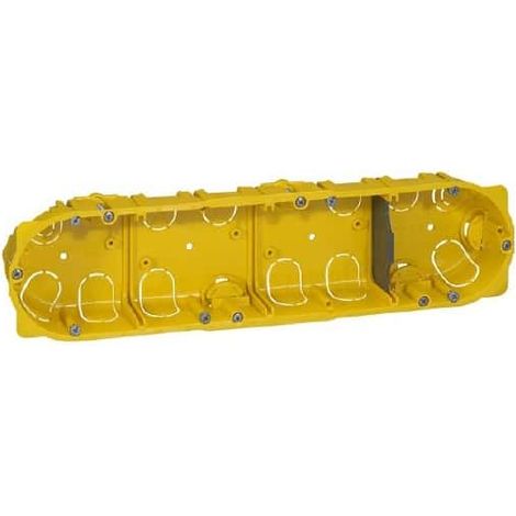 Custodia per parete secco 4 posti Profondità 40mm Diametro 67, Legrand Batibox