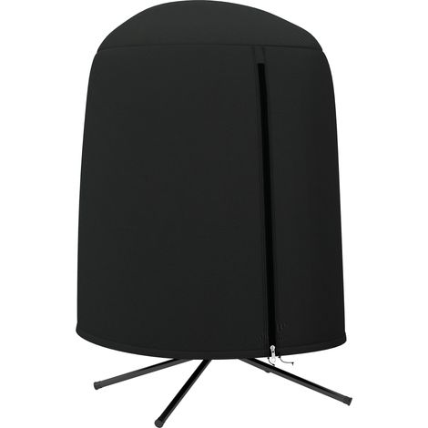Copertura per poltrona sospesa a forma di uovo, 190 x Φ128 cm, colore nero -