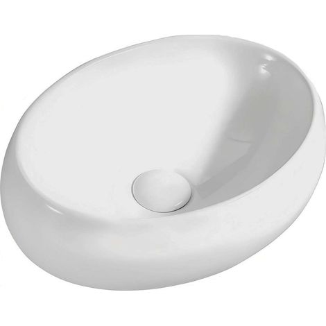 kielle Idolio - Lavabo sobre encimera 61x39 cm, blanco 30624610 (1/4)