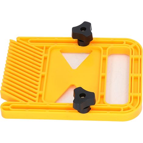 Guide de coupe en plastique, protection étendue et sécurisée pour scie circulaire sur table et travail du bois (1/5)