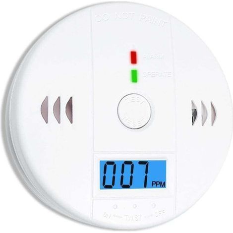 Carbon Monoxide Detector with LED Display, Smoke and Carbon Monoxide Detector Smoke Detector - AIPERQ