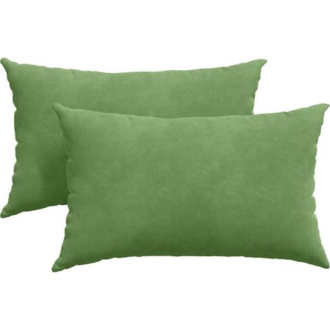 Maison Exclusive - Coussins de canapé 2 pcs Vert clair 50 x 30 cm
