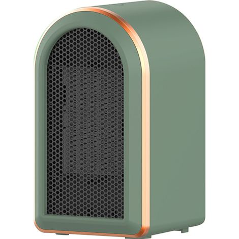 Calefactor portátil PTC de 1200 W con termostato, se calienta rápidamente en 2 segundos, tiene 2 velocidades, protección contra sobrecalentamiento y vuelco, es silencioso (35 dB) y es ideal para la of (1/2)