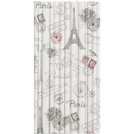 Cortina De Baño París Poliéster 220x200