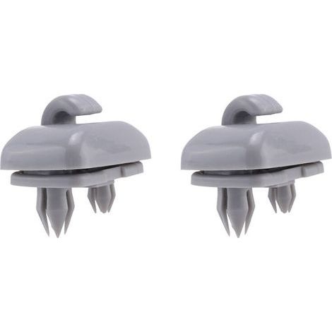 Deux clips gris pour pare-soleil intérieur pour Audi A1, A3, S3, A4, S4, A5, S5, Q3, Q5, TT et Quattro. (1/5)