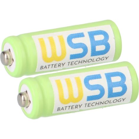 2X NiMH Akku 400mAh (1.2V) für schnurlos Telefon Festnetz Hagenuk Classico iDect X1 X1i X11 (1/5)