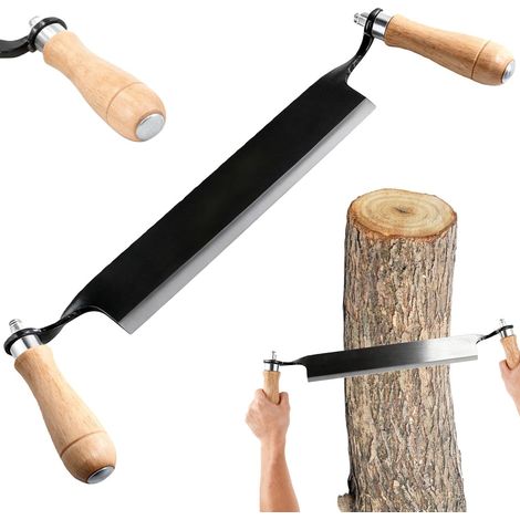 20.32cm Multifunction Wood Pull Knife With Wooden Handles, Pulling Knife, Paring Blade For Tree Trunk Processing (1/5)