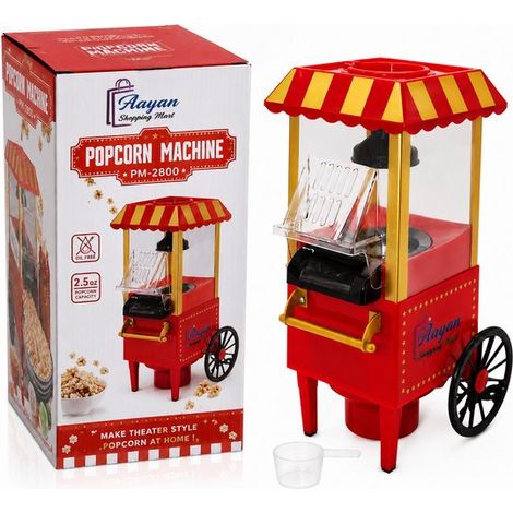 Machine à pop-corn PM-2800 – Appareil à pop-corn électrique pour la maison – Machine à pop-corn à air chaud rapide – Appareil à en-cas sain – Design compact – 89867 (1/5)