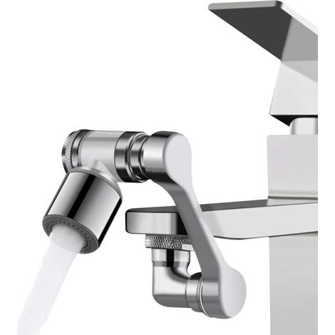 Aérateur de robinet, filtre de robinet de douche à main pour évier de cuisine, salle de bain, rotatif multi-angle, 2 modes d'eau réglables avec élément filtrant
