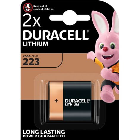 2x Duracell CR-P2 DL223 Lithium Batterie 6V 1,4Ah