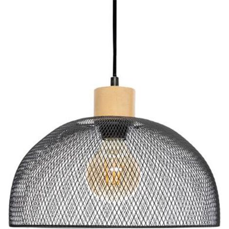 Lampe Suspension Design "Sam" 30cm Noir (1/4)