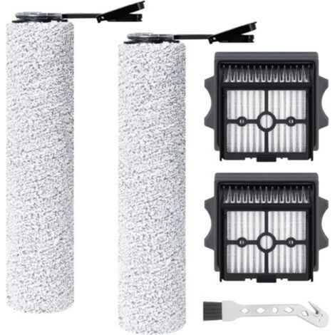 Rouleau de brosse de rechange et Filtre HEPA pour Tineco FLOOR ONE S9 Artist/S7 Stretch Ultra/S7 Artist/S7 Master/S9 Master/stretch S6/SWITCH S6/i6 Stretch/i5 Stretch Aspirateur Laveur (5 accessoires)