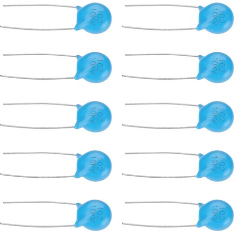 10 Stück 10 kV 1000 pF 102 Hochspannungs-Keramikkondensatoren (Elektronikbauteile) (1/5)