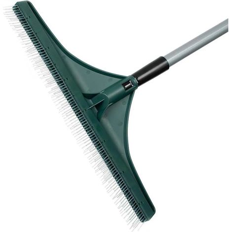 Brosse à gazon artificiel, balai, râteau à tapis, brosse pour le nettoyage de la pelouse et des tapis (1/5)
