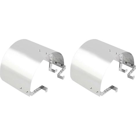Deux couvercles de filtre à air sport coniques en forme de cône pour admission d'air de voiture de course et écrans thermiques, compatibles avec les accessoires automobiles à col de 2,5 à 5 pouces. (1/5)