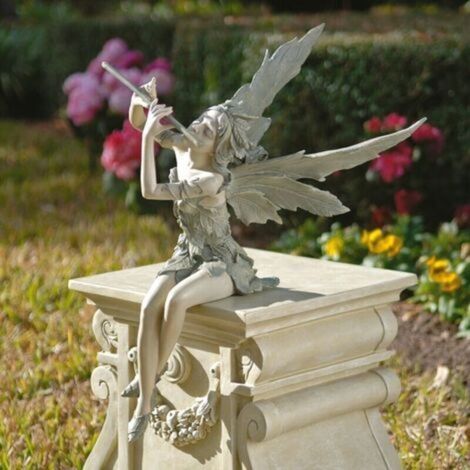 Fairy Playing Flute Ornament, Creative Resin Decorations, Garden and Farm Decorations, Tabletop Decorations (1/5)