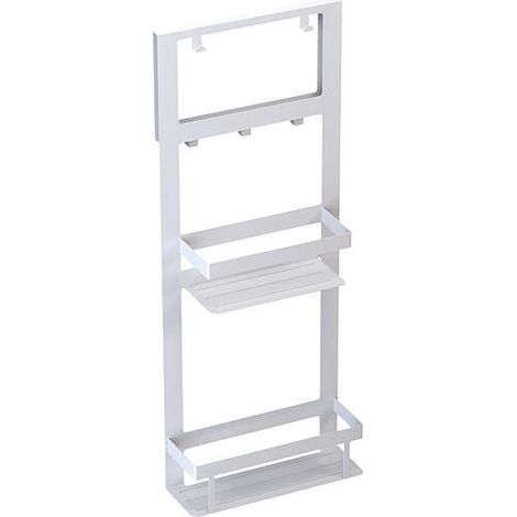 Panier à accrocher Swakop pour cabines de douche, blanc, 300x760mm (1/2)