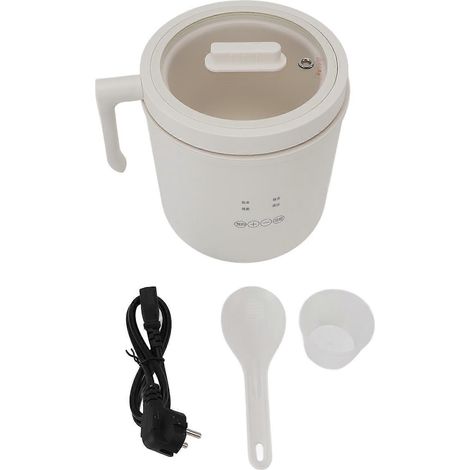 Mini marmite électrique multifonction en acier inoxydable, cuiseur à soupe compact pour dortoir, bureau et voyage (1/5)