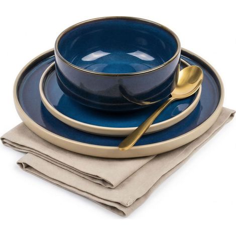 SET PIATTI 3 PEZZI PER 1 PERSONA GRANATO PEZZO Ø15-26 cm (1/5)
