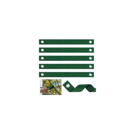 Lot de 12 sangles d'arbre avec œillets pour tuteur/tuteur/tuteur/tuteur/tuteur/plantation (1/5)