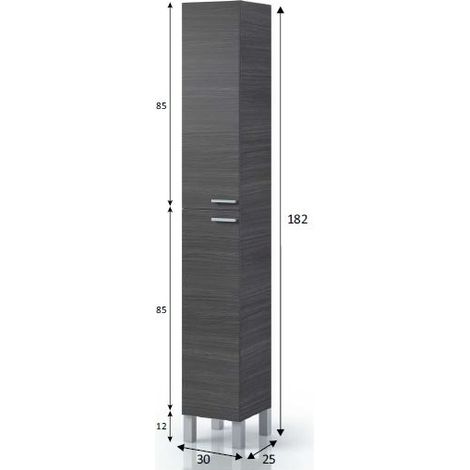 COLONNA BAGNO 2 PORTE OLGA - Bianco (1/4)