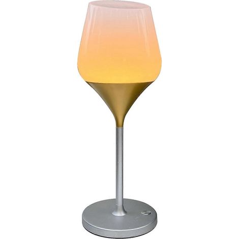 Kreative, becherförmige Tischleuchte, kleine Nachttischlampe fürs Schlafzimmer – Gold (1/5)