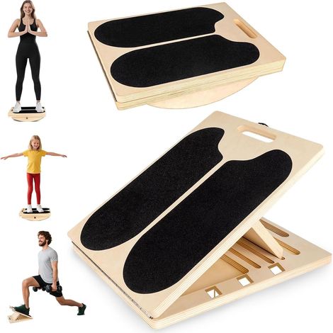 Étagère inclinée en bois, étagère inclinée portable en bois avec 5 angles réglables (1/5)