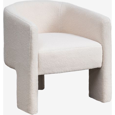 SKLUM Packung mit 4 Esszimmerstühlen aus Xastru-Lammfell   Weiß                                