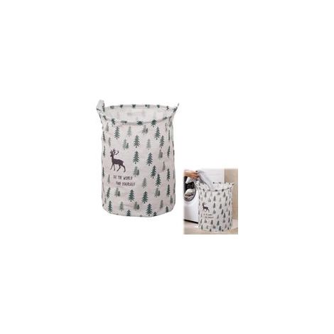 Panier à Linge en Toile Paniere a Linge Sale Étanche Panier à Linge Sale Pliable Corbeille a Linge Bebe avec Poignées Panier Rangement pour Chambre D'enfant Buanderie